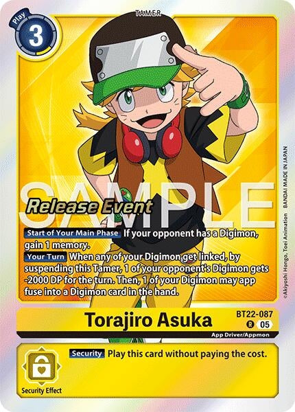 Image for Torajiro Asuka (Cyber Eden Release Event Cards) (BT22-087 R) - Digimon Card Game