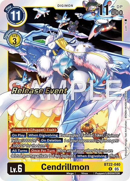Image for Cendrillmon (Cyber Eden Release Event Cards) (BT22-040 R) - Digimon Card Game
