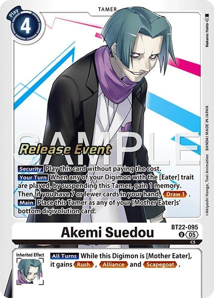 Image for Akemi Suedou (Cyber Eden Release Event Cards) (BT22-095 U) - Digimon Card Game