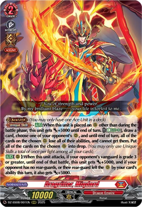 Image for Dragritter, Miqdard (DZ-SS08: Festival Booster 2025) (DZ-SS08/001EN) - Cardfight Vanguard