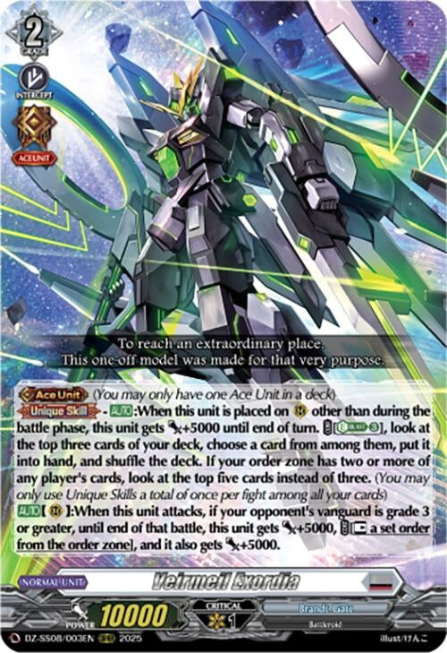 Image for Veirmeil Exordia (DZ-SS08: Festival Booster 2025) (DZ-SS08/003EN) - Cardfight Vanguard