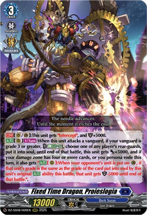 Image for Fixed Time Dragon, Proieslogia (DZ-SS08: Festival Booster 2025) (DZ-SS08/009EN) - Cardfight Vanguard