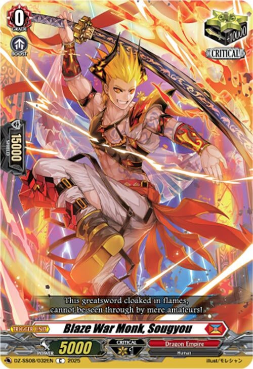 Image for Blaze War Monk, Sougyou (DZ-SS08: Festival Booster 2025) (DZ-SS08/032EN) - Cardfight Vanguard