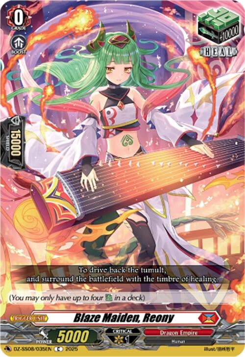 Image for Blaze Maiden, Reony (DZ-SS08: Festival Booster 2025) (DZ-SS08/035EN) - Cardfight Vanguard