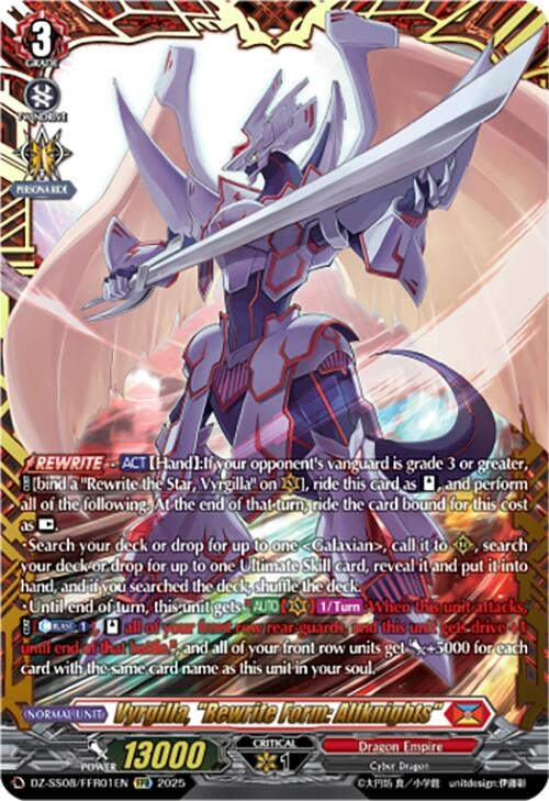 Image for Vyrgilla, "Rewrite Form: Alfknights" (FFR) (DZ-SS08: Festival Booster 2025) (DZ-SS08/FFR01EN) - Cardfight Vanguard