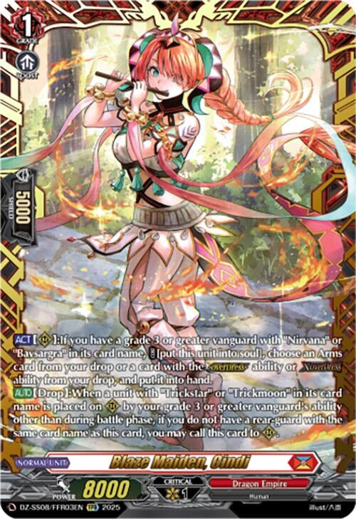 Image for Blaze Maiden, Cindi (FFR) (DZ-SS08: Festival Booster 2025) (DZ-SS08/FFR03EN) - Cardfight Vanguard