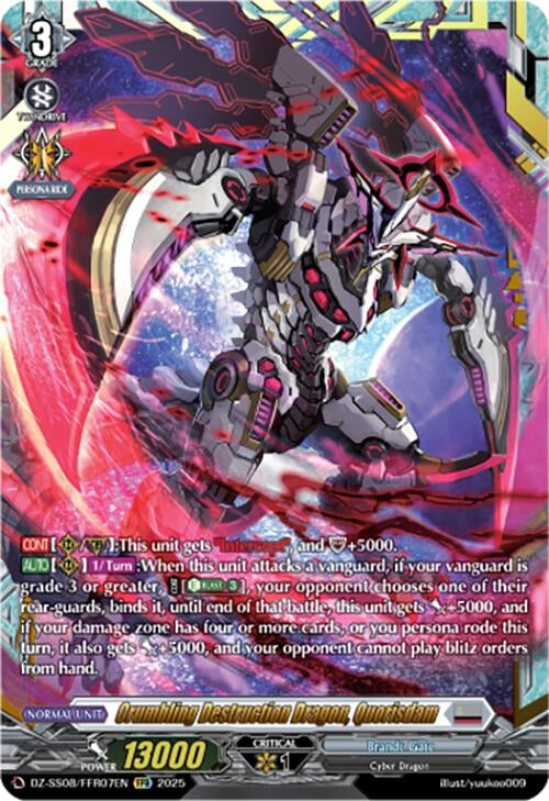 Image for Crumbling Destruction Dragon, Quorisdam (FFR) (DZ-SS08: Festival Booster 2025) (DZ-SS08/FFR07EN) - Cardfight Vanguard