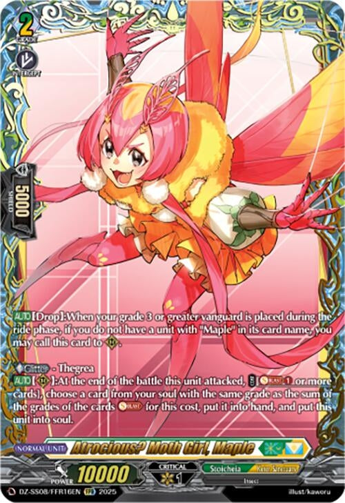 Image for Atrocious? Moth Girl, Maple (FFR) (DZ-SS08: Festival Booster 2025) (DZ-SS08/FFR16EN) - Cardfight Vanguard