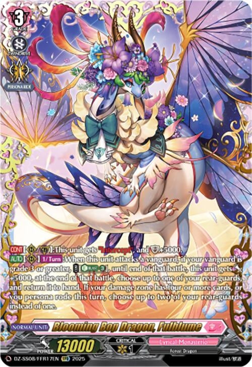 Image for Blooming Bop Dragon, Fulblume (FFR) (DZ-SS08: Festival Booster 2025) (DZ-SS08/FFR17EN) - Cardfight Vanguard
