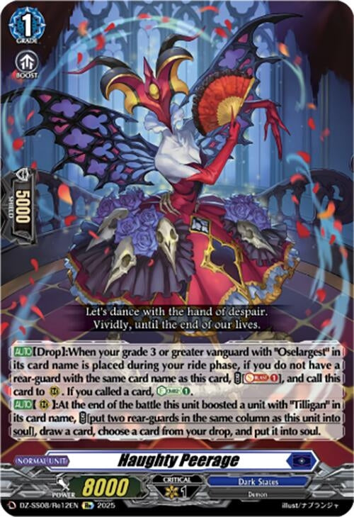 Image for Haughty Peerage (DZ-SS08: Festival Booster 2025) (DZ-SS08/Re12EN) - Cardfight Vanguard