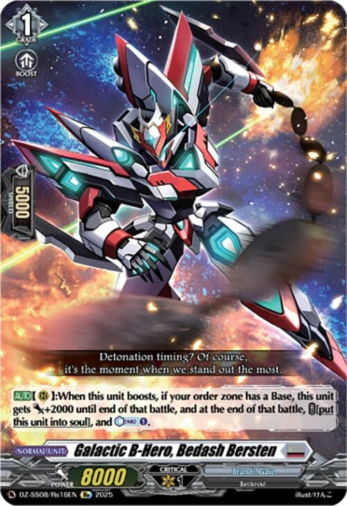 Image for Galactic B-Hero, Bedash Bersten (DZ-SS08: Festival Booster 2025) (DZ-SS08/Re16EN) - Cardfight Vanguard