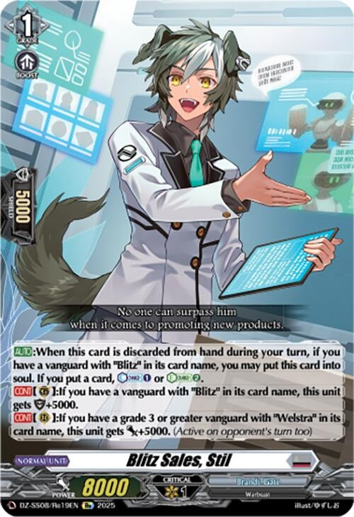 Image for Blitz Sales, Stil (DZ-SS08: Festival Booster 2025) (DZ-SS08/Re19EN) - Cardfight Vanguard