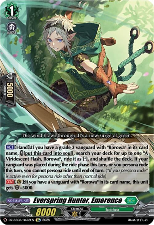 Image for Everspring Hunter, Emerence (DZ-SS08: Festival Booster 2025) (DZ-SS08/Re32EN) - Cardfight Vanguard