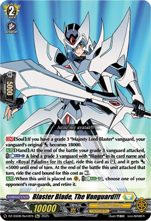 Image for Blaster Blade, The Vanguard!!! (Re+) (DZ-SS08: Festival Booster 2025) (DZ-SS08/Re44EN) - Cardfight Vanguard