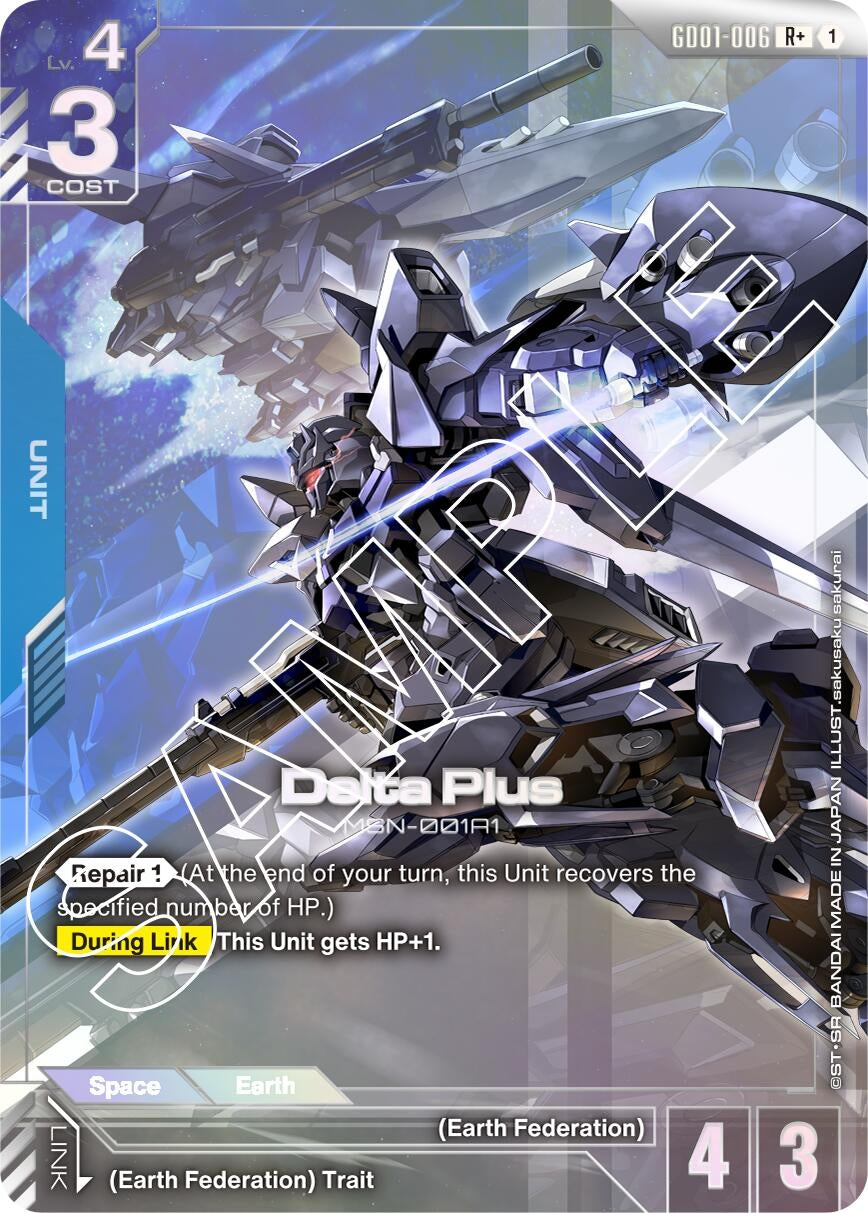 Image for Delta Plus (R+) (Newtype Rising) (GD01-006) - Gundam Card Game