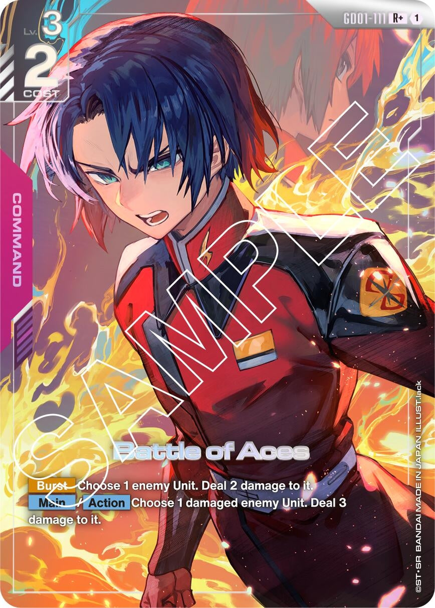 Image for Battle of Aces (R+) (Newtype Rising) (GD01-111) - Gundam Card Game