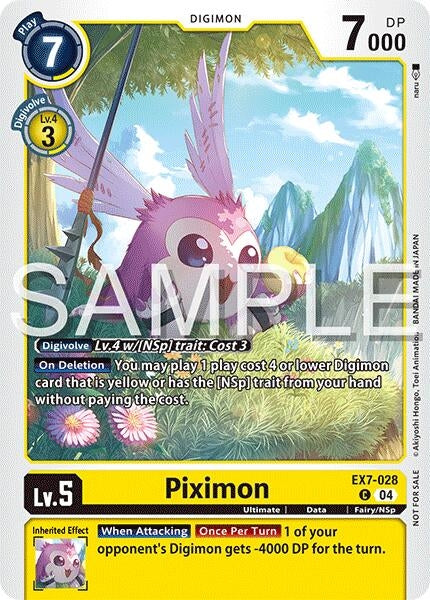 Image for Piximon (Time Stranger Demo Deck) (Digimon Demo Deck Exclusive Cards) (EX7-028 C) - Digimon Card Game