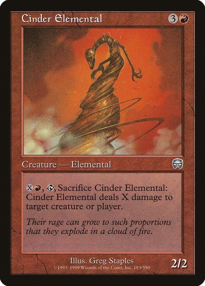 Image for Cinder Elemental (Mercadian Masques) (183) - Magic: The Gathering