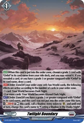 Image for Twilight Boundary (Foil) (D Promo Cards) (D-PR/881EN) - Cardfight Vanguard