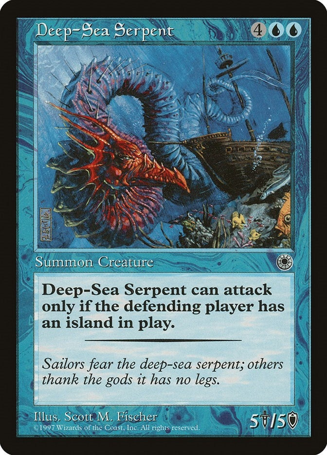Image for Deep-Sea Serpent (Portal) - Magic: The Gathering