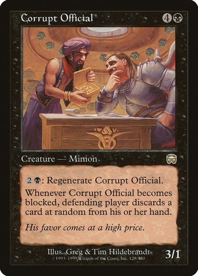 Image for Corrupt Official (Mercadian Masques) (128) - Magic: The Gathering