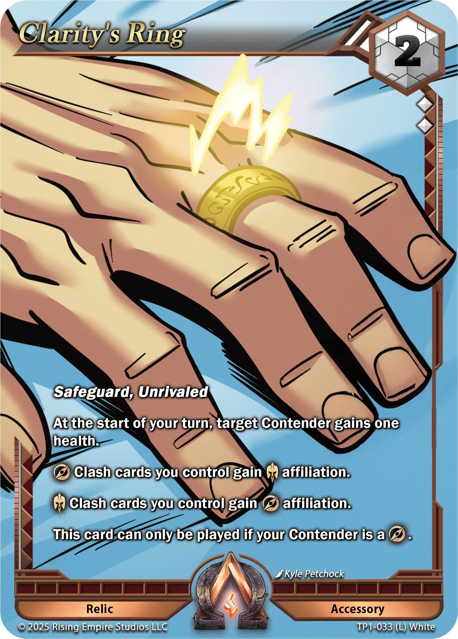Image for Clarity's Ring (Spoils of the Forgotten) (TP1-033) - Alpha Clash