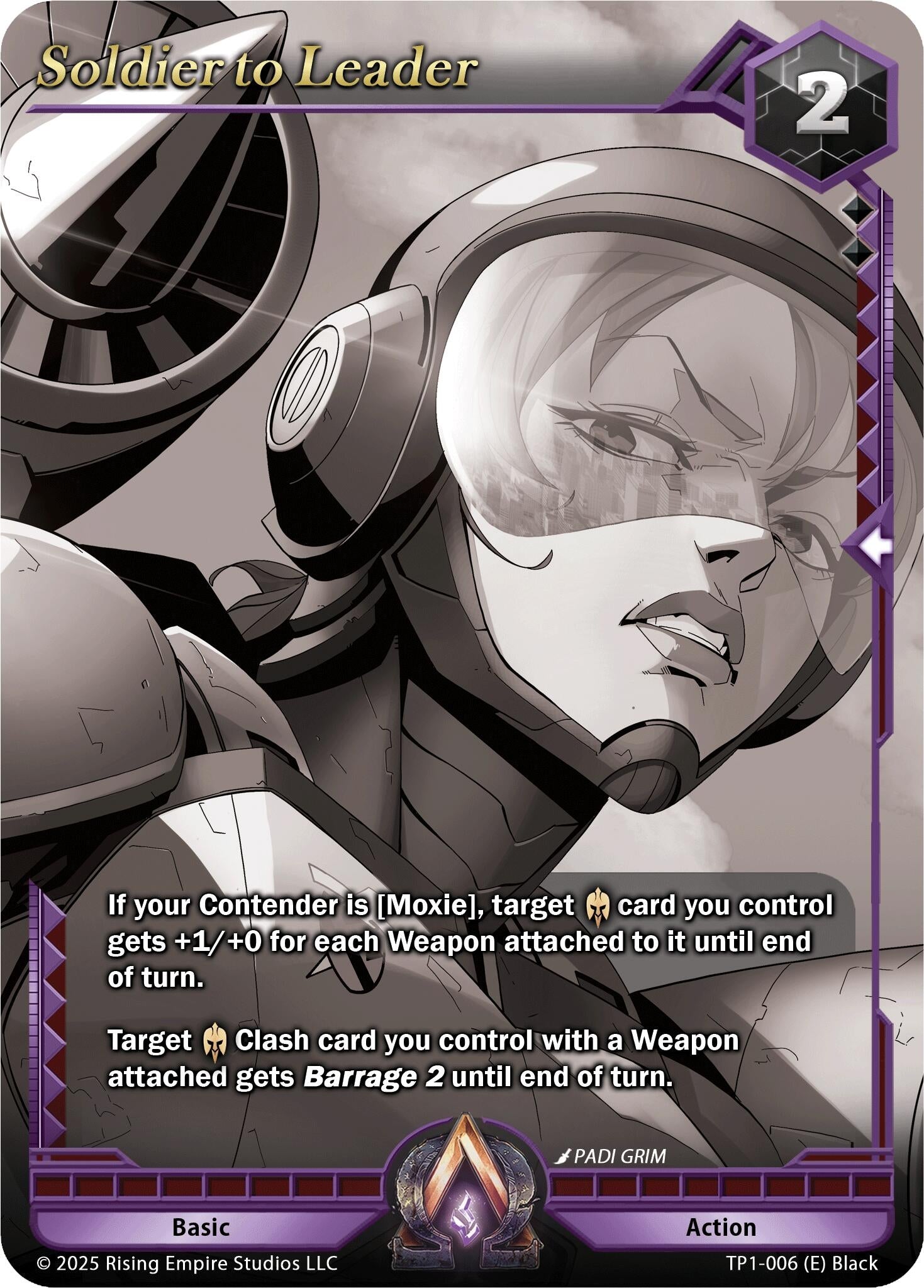 Image for Soldier to Leader (Monochrome) (Spoils of the Forgotten) (TP1-006) - Alpha Clash