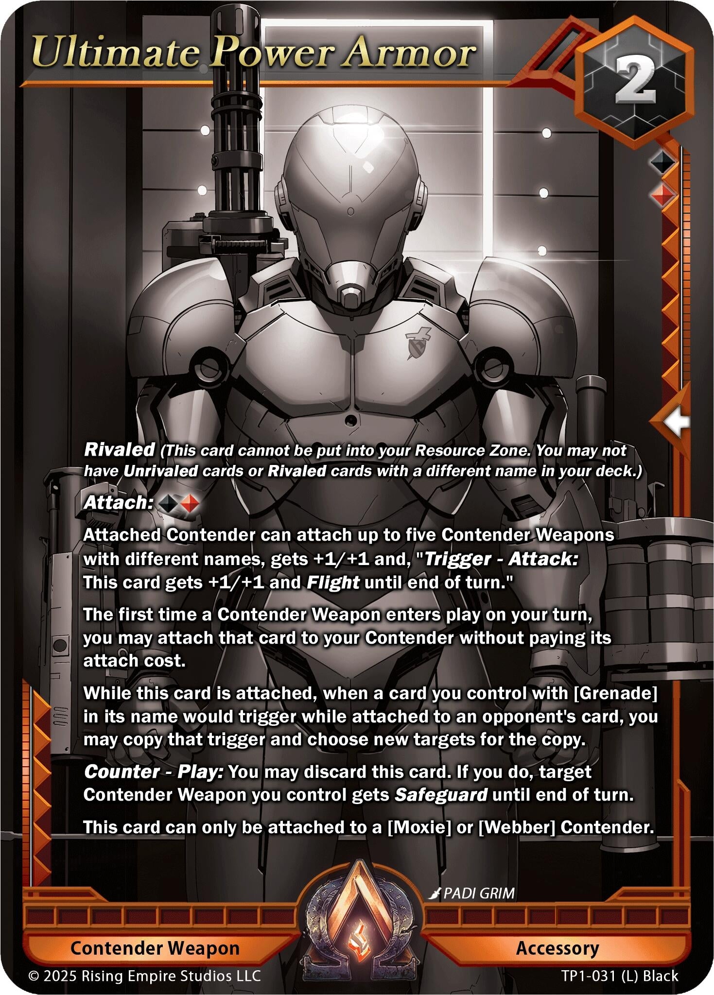 Image for Ultimate Power Armor (Monochrome) (Spoils of the Forgotten) (TP1-031) - Alpha Clash