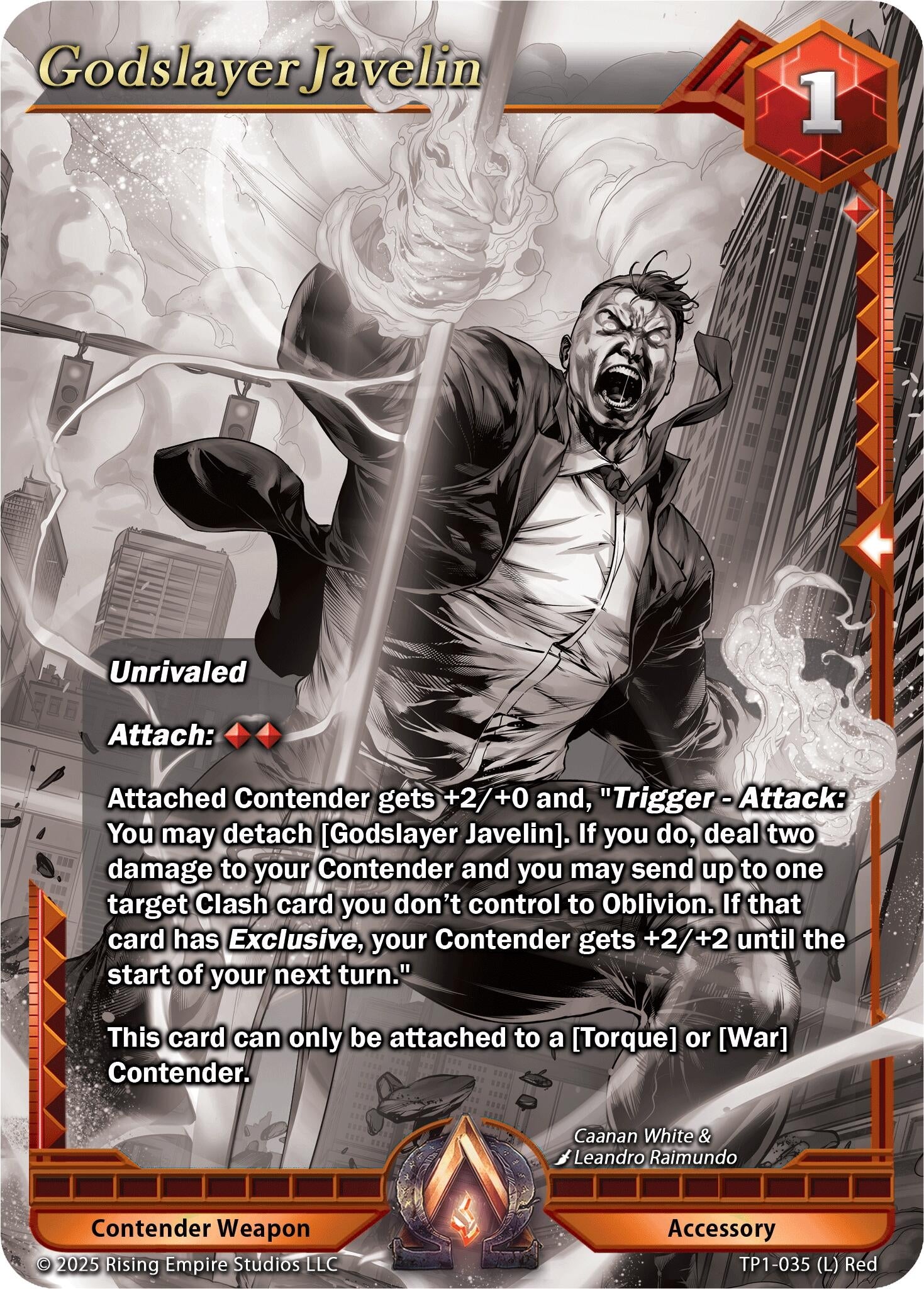 Image for Godslayer Javelin (Monochrome) (Spoils of the Forgotten) (TP1-035) - Alpha Clash
