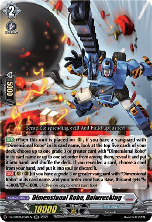 Image for Dimensional Robo, Daiwrecking (DZ-BT09: Super Brave Detonation) (DZ-BT09/028EN) - Cardfight Vanguard