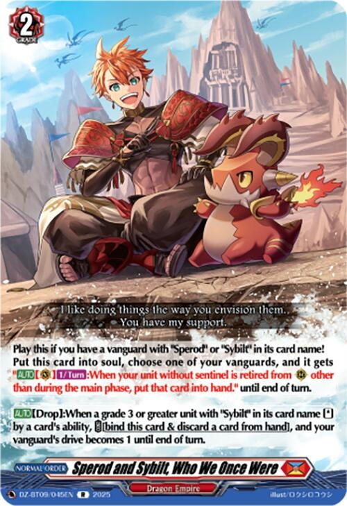Image for Sperod and Sybilt, Who We Once Were (DZ-BT09: Super Brave Detonation) (DZ-BT09/045EN) - Cardfight Vanguard