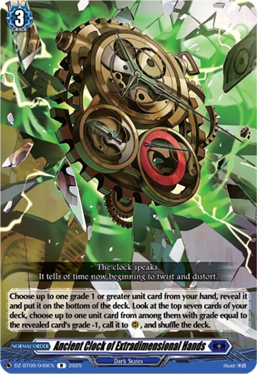 Image for Ancient Clock of Extradimensional Hands (DZ-BT09: Super Brave Detonation) (DZ-BT09/049EN) - Cardfight Vanguard