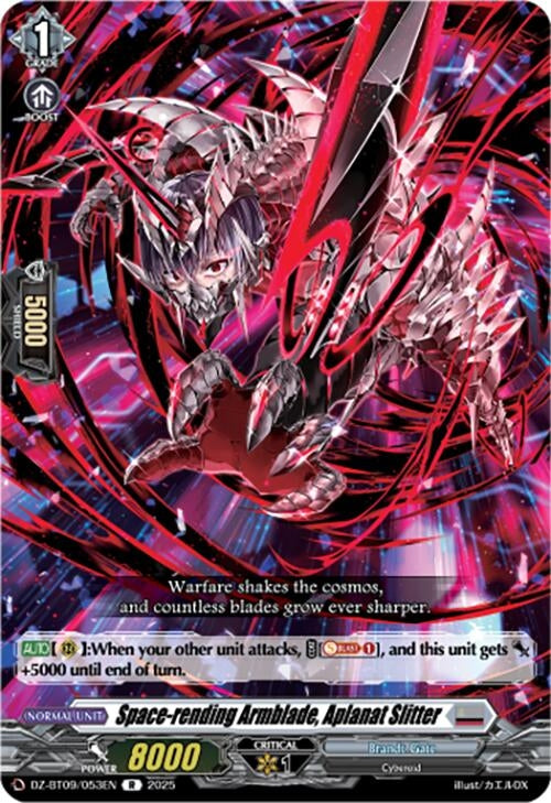 Image for Space-rending Armblade, Aplanat Slitter (DZ-BT09: Super Brave Detonation) (DZ-BT09/053EN) - Cardfight Vanguard