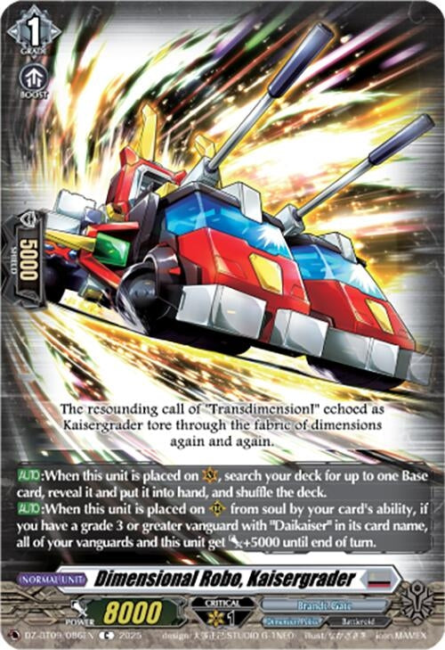 Image for Dimensional Robo, Kaisergrader (DZ-BT09: Super Brave Detonation) (DZ-BT09/086EN) - Cardfight Vanguard