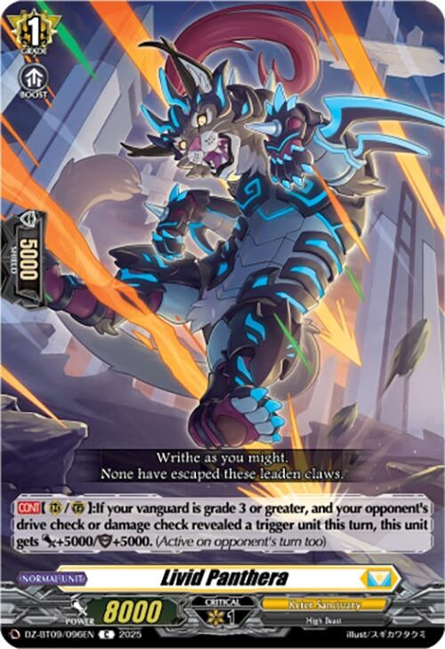 Image for Livid Panthera (DZ-BT09: Super Brave Detonation) (DZ-BT09/096EN) - Cardfight Vanguard