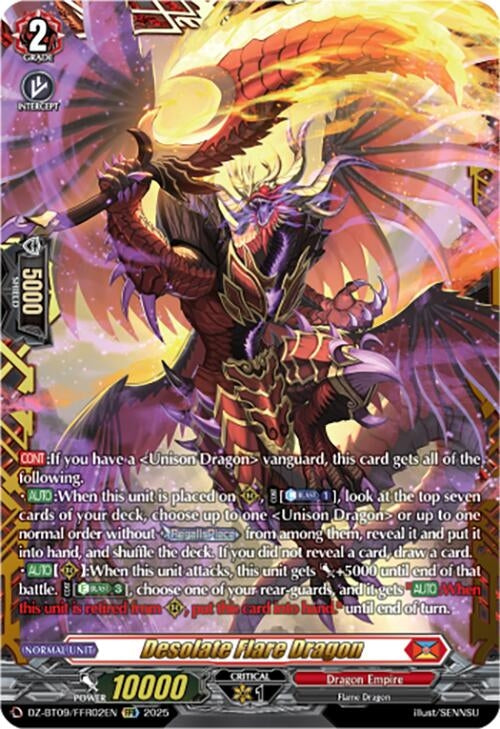 Image for Desolate Flare Dragon (FFR) (DZ-BT09: Super Brave Detonation) (DZ-BT09/FFR02EN) - Cardfight Vanguard