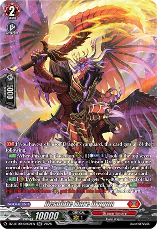 Image for Desolate Flare Dragon (SR) (DZ-BT09: Super Brave Detonation) (DZ-BT09/SR02EN) - Cardfight Vanguard