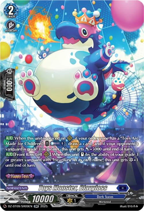 Image for Toys Monster, Blavyloss (SR) (DZ-BT09: Super Brave Detonation) (DZ-BT09/SR09EN) - Cardfight Vanguard