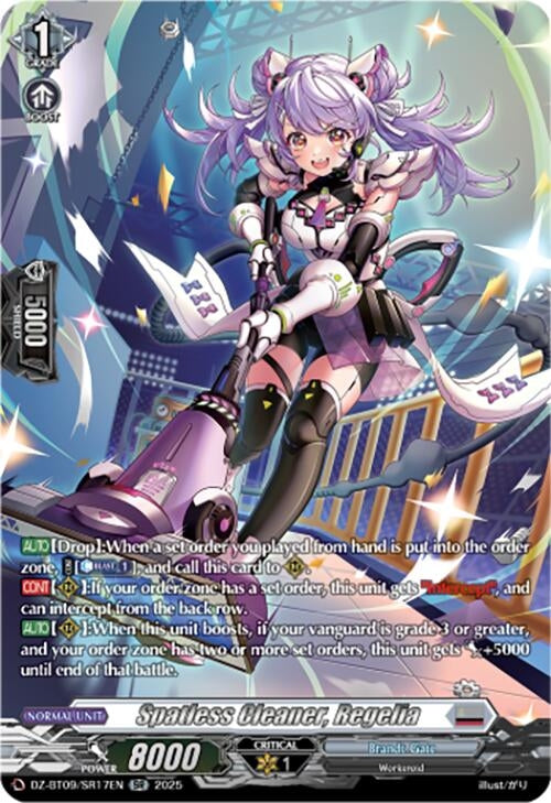 Image for Spatless Cleaner, Regelia (SR) (DZ-BT09: Super Brave Detonation) (DZ-BT09/SR17EN) - Cardfight Vanguard