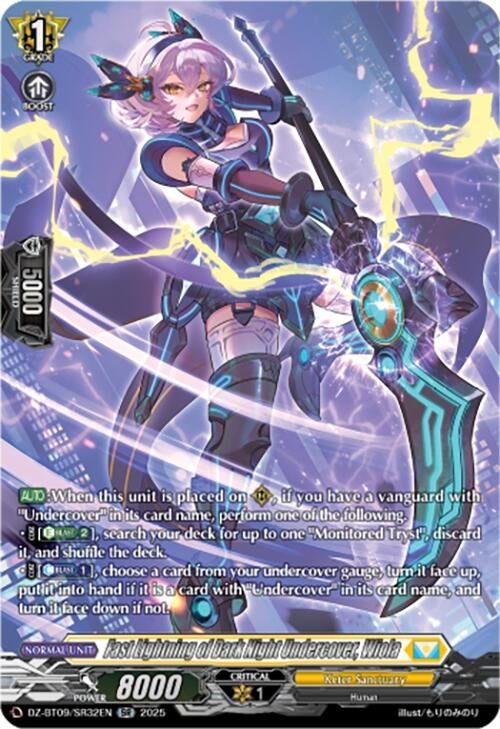 Image for Fast Lightning of Dark Night Undercover, Wiola (SR) (DZ-BT09: Super Brave Detonation) (DZ-BT09/SR32EN) - Cardfight Vanguard