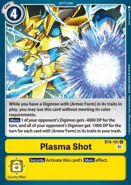 Plasma Shot (BT8-101) - New Awakening (Uncommon) [BT-08-101]