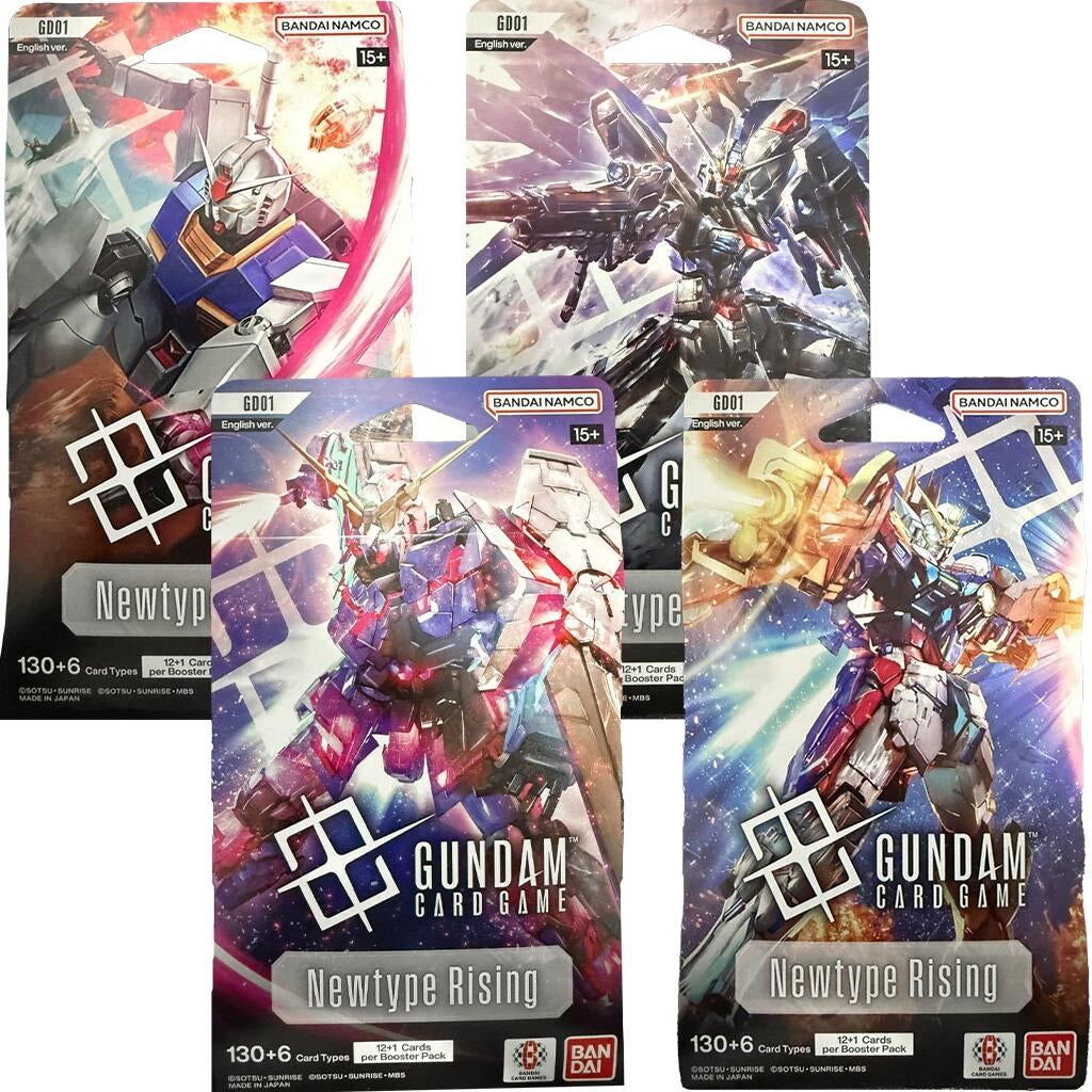 Image for Newtype Rising Sleeved Booster Pack Art Bundle [Set of 4] - Gundam Card Game