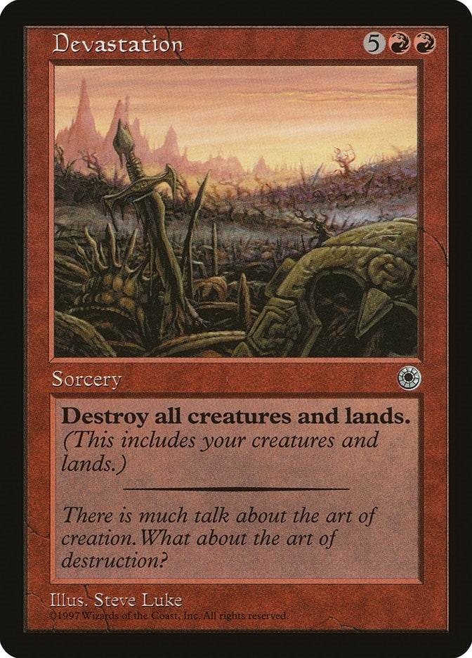 Image for Devastation (Portal) - Magic: The Gathering