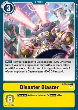 Disaster Blaster (BT8-100) - New Awakening (Common) [BT-08-100]
