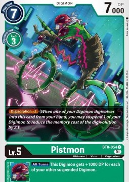 Pistmon (BT8-054) - New Awakening (Common) [BT-08-054]