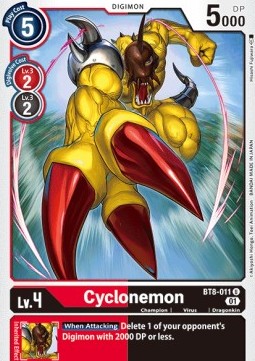 Cyclonemon (BT8-011) - New Awakening (Uncommon) [BT-08-011]