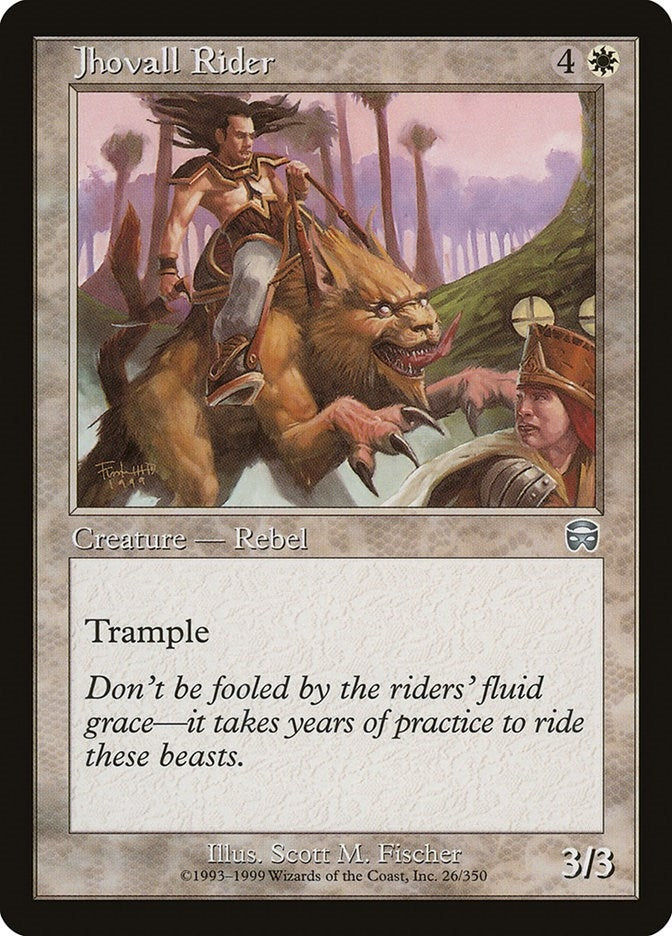 Image for Jhovall Rider (Mercadian Masques) (26) - Magic: The Gathering