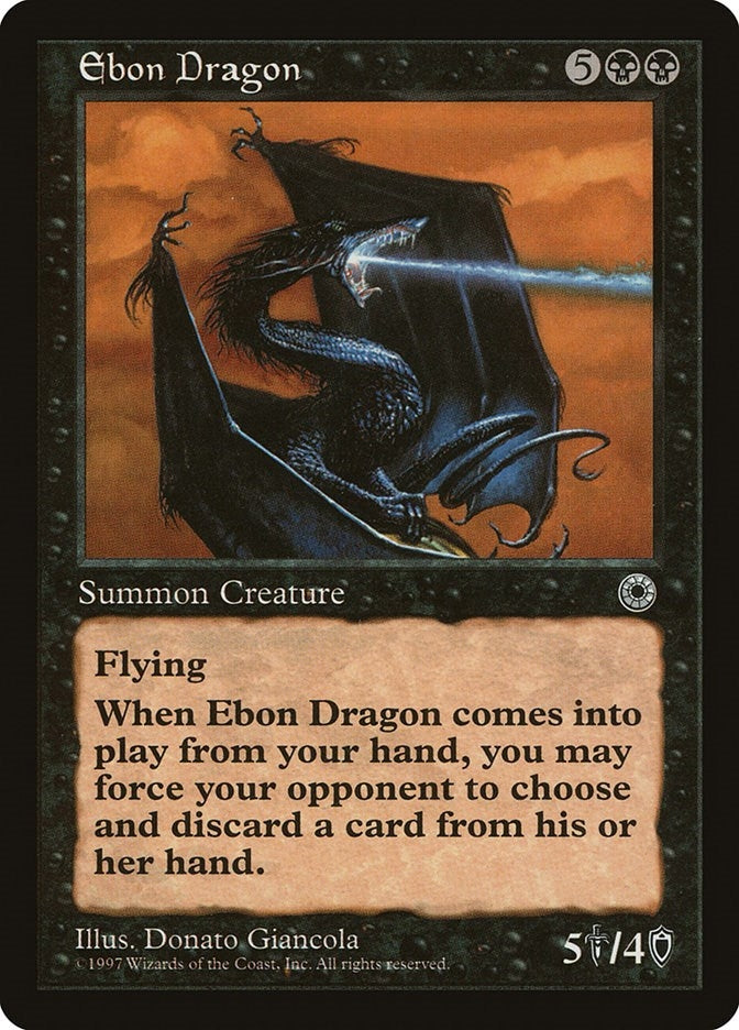 Image for Ebon Dragon (Portal) - Magic: The Gathering
