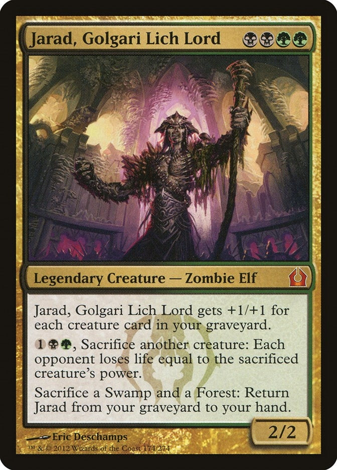 Image for Jarad, Golgari Lich Lord (Return to Ravnica) (174) - Magic: The Gathering