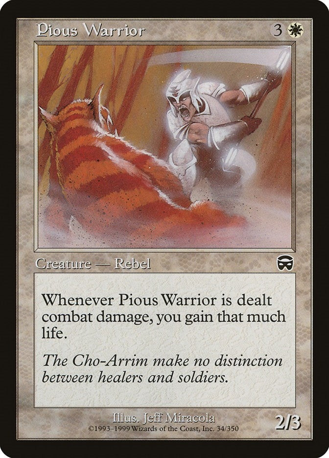 Image for Pious Warrior (Mercadian Masques) (34) - Magic: The Gathering